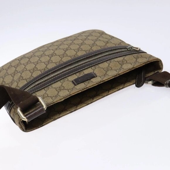 GUCCI GG Supreme Shoulder Bag PVC Beige Gold 295257 Auth 138218 - Picture 7 of 16